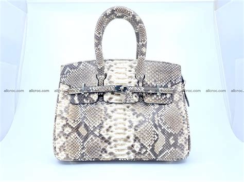 tas hermes birkin python|hermes birkin silver purses.